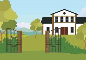 Free Open Gate Illustration vector