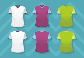 Man V Neck Shirt Template vector