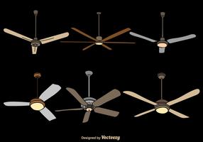 Vector Ceiling Fan Illustrations