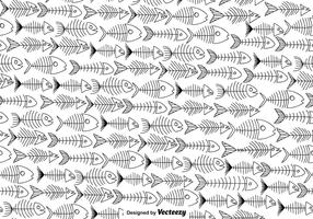 Vector Fishbone Icon SEAMLESS Pattern