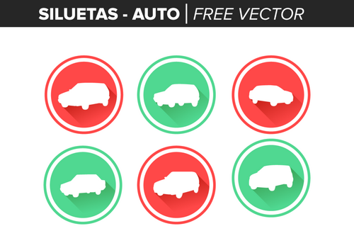 Siluetas Auto Free Vector