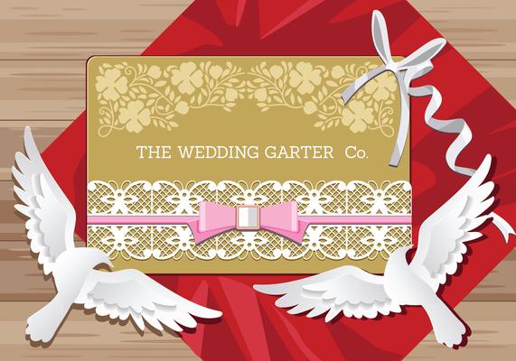 Wedding Concept Bridal Accessories Vector 