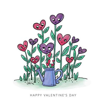 Cute Garden Plants With Hearts To Valentine's Day