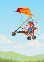 Hang Glider Trike vector