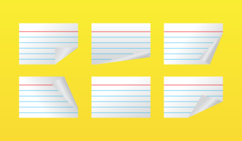 Index Cards vector