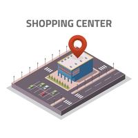 Shopping Center Isometric Store Vector