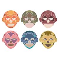 Vector Mexican Wrestlers Collection