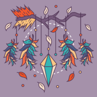 Shamanism Dream Catcher vector