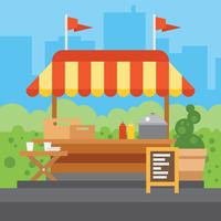 Concession Stand Vector Illustration