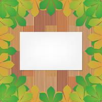 Autumnal Leaf Of Chestnut Background vector