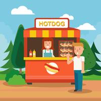 Concession Stall Illustration Vector