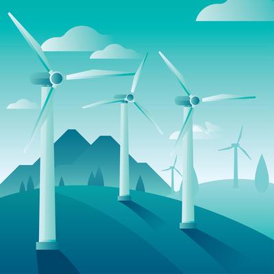 Wind Power Vector Art, Icons, and Graphics for Free Download