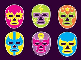 vector de máscara de luchador mexicano