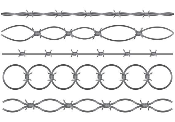 Razor Wire Vector Set