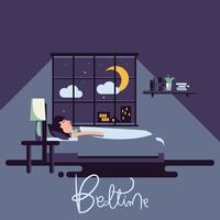 Bedtime Illustration Vector