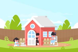 Playhouse Illustration vector