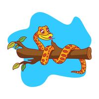 vector serpiente anaconda