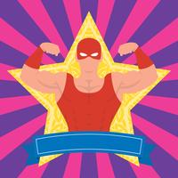 Mexican Wrestler Pose Illustration vector