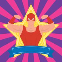 Mexican Wrestler Pose Illustration vector