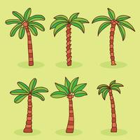 Vector de colección de Palm Tree