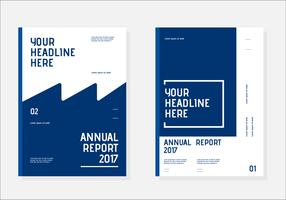 Annual Report Book Cover vector