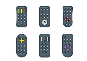 TV Remote Control Set vector