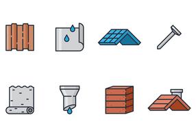 Icono de construcción de techo vector