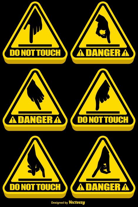 Do Not Touch Icon Vector Art, Icons, and Graphics for Free Download