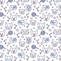 Free Cute Animal Pattern Vectors