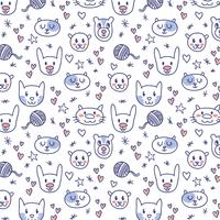 Free Cute Animal Pattern Vectors