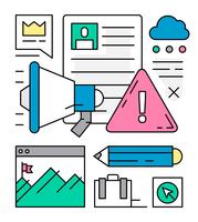 Free Linear Marketing Icons vector