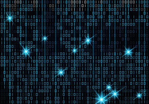 Matrix Style Binary Background
