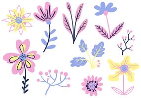 Free Simple Flowers Vectors