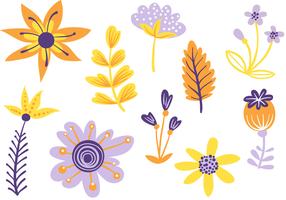 Free Simple Flowers 2 Vectors