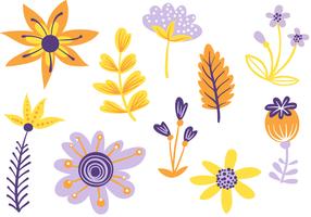 Free Simple Flowers 2 Vectors