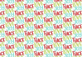 Peace Love Joy Repeating Pattern vector