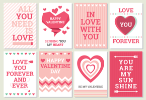 Valentine Cards vector