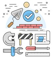 Linear Construction Elements vector