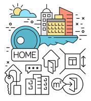 Real Estate Icons vector