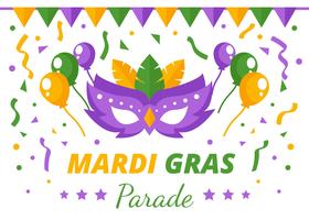 Mardi Gras Masquerade Parade Background vector