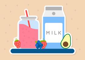 Iconic Smoothie  Ingredients Vectors