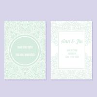 Wedding Invitation Hand Drawn vector