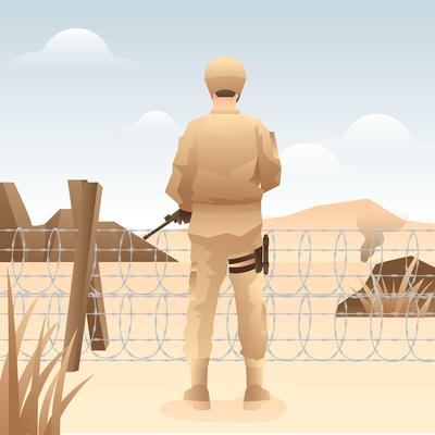 Border Guard Free Vector