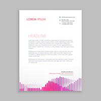 creative modern letterhead template with abstract shapes download