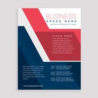 red and blue geometric brochure design template cover design ann