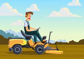Man With Lawn Mower