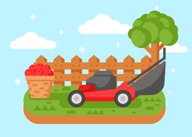 Lawn Mower Illustration vector