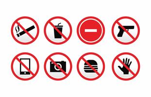 Forbidden Sign Vector Pack