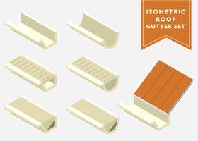 Isometric Gutter Vector