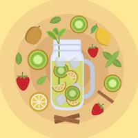 Flat Detox Vector Illustration